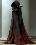 Halloween Contrasting Lace Embroidered Cape 943f