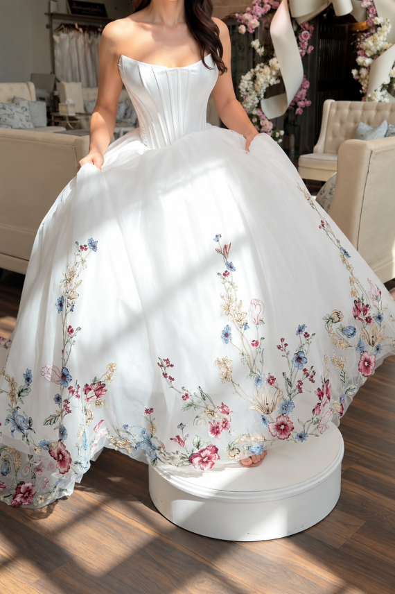 white-strapless-floral-embroidered-ball-gown