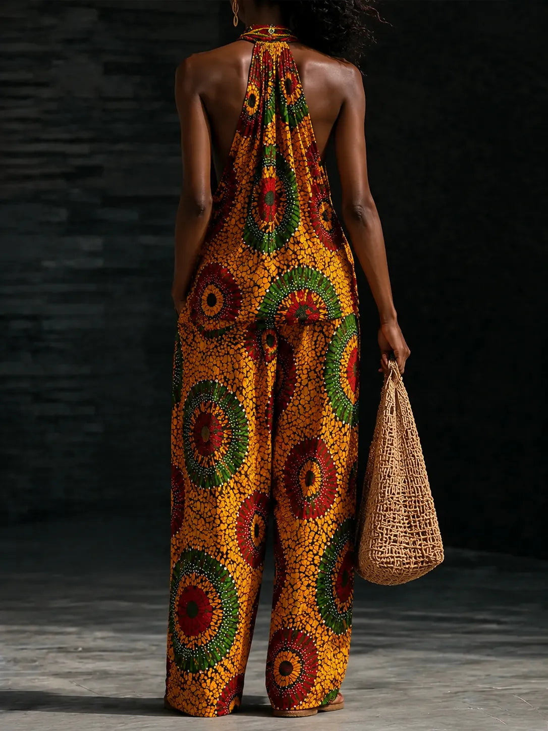 Women’s African Tribal Print Two-Piece Set