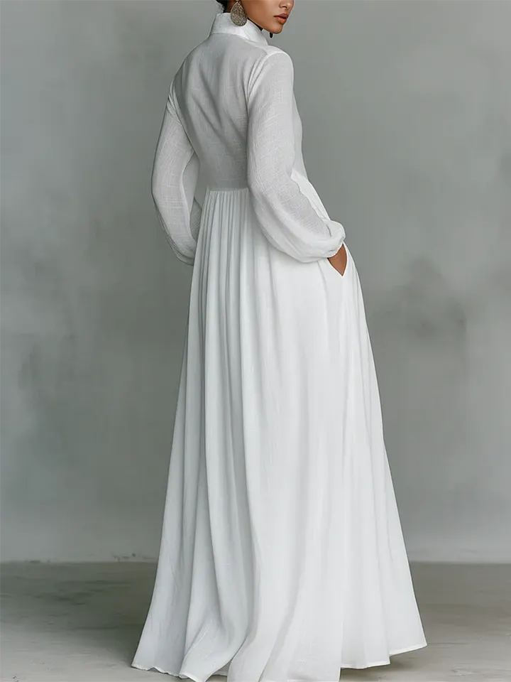 Elegant Romantic Vacation Maxi Dress