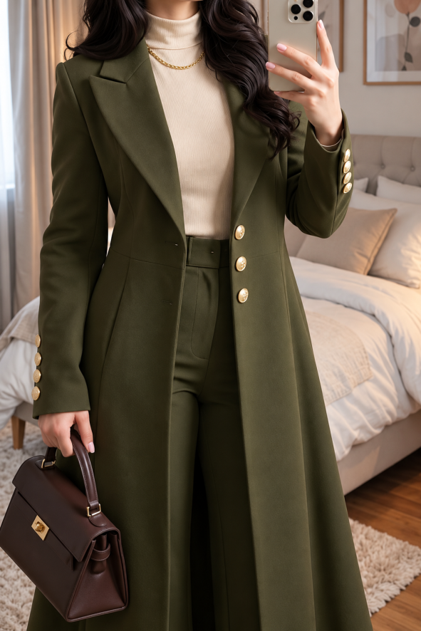 olive-long-tailored-coat-and-wide-leg-trousers-set