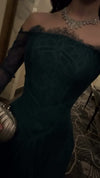 teal-blue-lace-off-shoulder-gown-sheer-sleeve-corset-maxi-dress