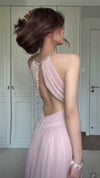 blush-pink-halter-gown-pearl-strap-open-back-maxi-dress