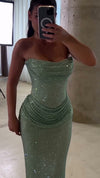 sage-green-sequin-strapless-gown-draped-column-maxi-dress