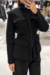 black-double-breasted-blazer-coat-structured-wool-peplum-jacket
