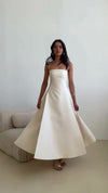 ivory-satin-midi-dress-spaghetti-strap-bow-back-a-line-dress