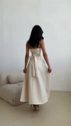 ivory-satin-midi-dress-spaghetti-strap-bow-back-a-line-dress