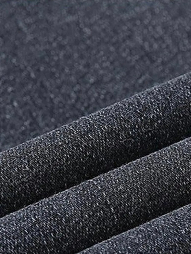 Weit Unifarben Denim Jeans