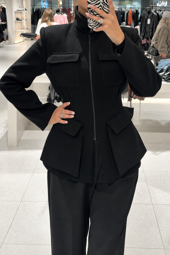 black-double-breasted-blazer-coat-structured-shoulder-wool-jacket