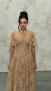 champagne-lace-cape-gown-sheer-flutter-sleeve-maxi-dress