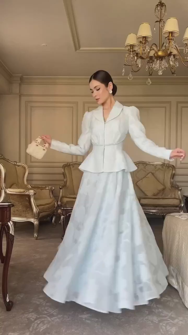 pale-blue-brocade-two-piece-set-peplum-blazer-and-long-skirt
